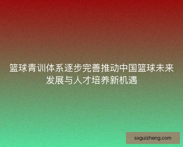 篮球青训体系逐步完善推动中国篮球未来发展与人才培养新机遇